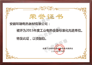 工業(yè)電熱設(shè)備標準化先進單位