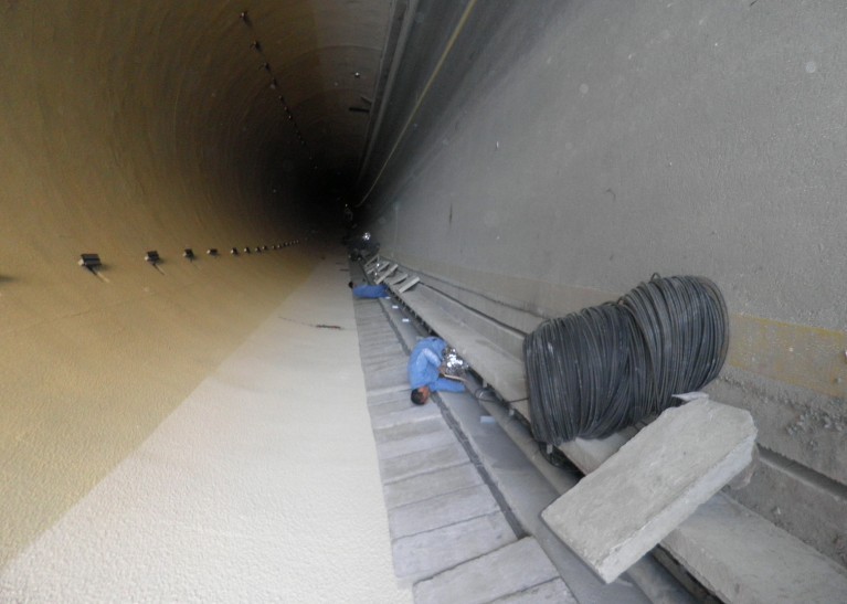 隧道消防安裝現(xiàn)場(chǎng)圖錦